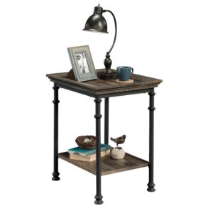 Do you have a love for industrial-inspired style? Then we have the perfect piece for you. Add a simple touch of industrial style and design to your home with this tray top side table from the Canal Street® collection. This industrial side table offers a spacious top surface that provides you with the room you need for all your couch-side necessities like a table lamp