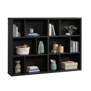 Out with the old design of bookcases. Wave hello to the modern design of this cubby bookcase from the Sauder Select collection. This display bookcase cubby is both strong and lightweight. With thick 1" and 1 ¼" panel construction