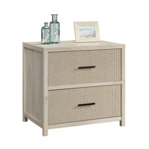 A serene coastal energy mixed with home office practicality is blended perfectly together in this lateral file cabinet from the Pacific View ® collection. This 2-drawer lateral file cabinet features drawers with smooth