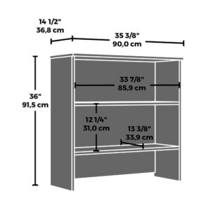 AFFIRM 36" X 36" BOOKCASE HUTCH HE