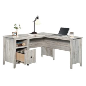 For a bright farmhouse office aesthetic