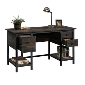 Who said you can't have style in the workplace? Give your home office or workspace the internationally inspired update it deserves with this small computer desk from the Steel River® collection. This computer desk with storage has a top surface that provides you with ample room for all your must-have desk supplies like your laptop