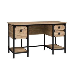 Your home office deserves an upgrade! Add a touch of industrial-inspired design while creating the perfect workspace in your home with this small computer desk from the Steel River® collection. This industrial home office desk features a spacious top surface that provides you with all the room you need to store your must-have desk essentials like your laptop