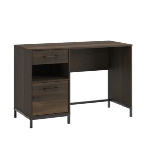 Is your home in need of a convenient spot where you can sit down and crank out some work or maybe just write your grocery list? Create a versatile workspace that can meet all your needs with this home office desk from the North Avenue® collection. This single pedestal desk offers a spacious top surface that provides you with all the room you need for items like your laptop