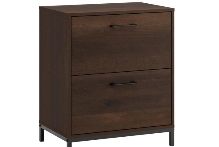 Storage space will not be an issue in your home office any longer. Create the storage and organization that your home needs without having to sacrifice on the style that you love with this lateral file cabinet from the North Avenue® collection. This wood lateral file cabinet features two large drawers with full extension slides that can hold letter or legal-size hanging files for increased organization. The patented