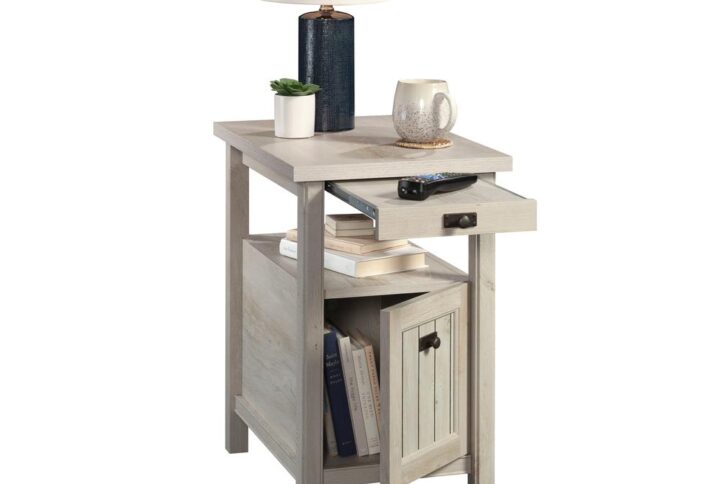 Is your home in need of an upgrade? Add a touch of charm and unique style to any room in your home with this side table from the Costa collection. This side table with door offers a spacious top surface that provides you with the ideal amount of space for storing and displaying all your couch side and bedside needs – an accent lamp