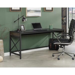 This wide 72" x 24" desk from the Foundry Road™ collection is a versatile and durable commercial office desk with a textured