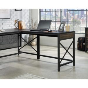 consider this desk return. The 42-inch desk return from the Foundry Road™ collection can be fastened to the left or right side of these commercial office desks: 428157 Desk 72" x 24" or 428158 Desk 72" x 30". This desk return table is designed with a textured