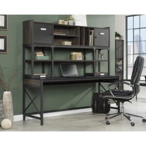 Every office space could use a little extra storage space to contain the clutter and chaos. Accomplish that while giving your commercial office set-up an amazing aesthetic with this desktop hutch from the Foundry Road™ collection. This office hutch with cubbies attaches to 428157 Desk 72" x 24" or 428158 Desk 72" x 30" for a completed look. The 72-inch hutch offers storage behind the powder coated