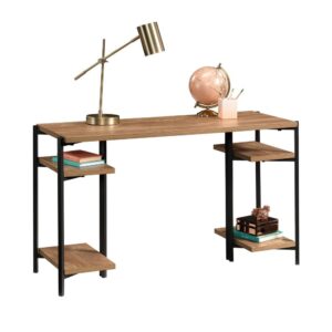 Working from home never looked better. Update your home office space with the industrial-inspired style and design of this computer desk from the North Avenue® collection! This home office desk features a sturdy