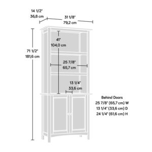 upgraded for the modern world. This display bookcase features three adjustable shelves