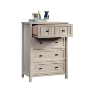 Are you running out of storage space in your bedroom? Does your existing bedroom furniture need help? No worries. We've got just what you need. Create the additional storage space you need while adding the style that you love with this 4-drawer chest from the Costa collection. This chest of drawers features a durable 1" thick top