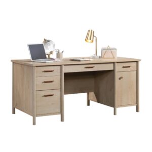 Your home office should reflect your style. What is better than an executive desk that allows your décor to shine? This executive desk with storage from the Whitaker Point® collection features a strong lightweight 1” panel construction that provides you with ample room for all your must-have desk supplies: your laptop or computer monitor