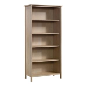 This 5-shelf bookcase from the Whitaker Point® collection brings simple style with reliable design and functionality. This display bookcase is constructed with strong and lightweight panels to aid in an easy assembly process. The lightweight panels also allow this living room bookcase to be moved easily from room to room