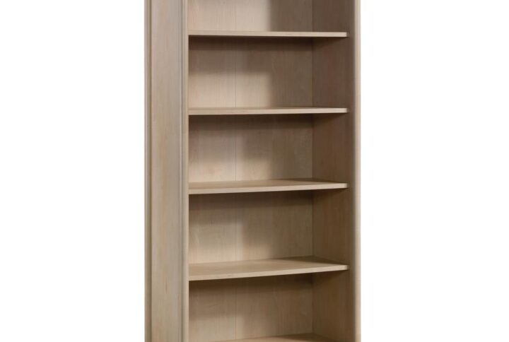 This 5-shelf bookcase from the Whitaker Point® collection brings simple style with reliable design and functionality. This display bookcase is constructed with strong and lightweight panels to aid in an easy assembly process. The lightweight panels also allow this living room bookcase to be moved easily from room to room