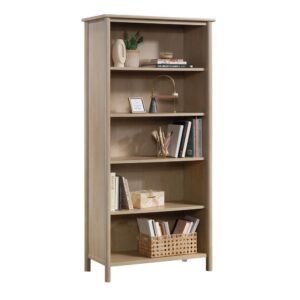 as your storage need change. Three adjustable shelves allow you to customize your 5-shelf bookshelf to fit your specific storage needs. Display your tall books or vases