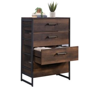 No need to sacrifice on style for a versatile storage option for the bedroom. This 4-drawer dresser from the Briarbrook collection is a sleek