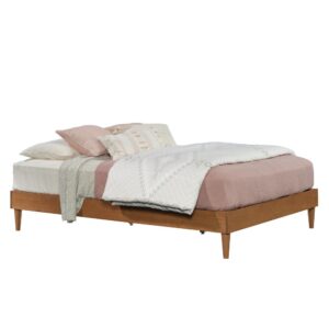 The style in your bedroom will never be sleepy with this queen platform bed from the Cannery Bridge® collection. This queen size platform bed accommodates a queen-size mattress