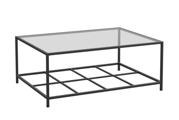 A contemporary coffee table for today's modern home. The Carolina Grove® coffee table brings the 21st century to any room in your home. A safety tempered glass top makes the perfect space for your cup of coffee