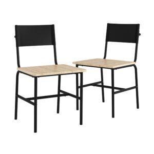 A modern dining chair set for today's homeowner (or renter). Upgrade the seating in your home with this dining chair set of 2 from the Boulevard Café collection. This set of kitchen table chairs comes complete with two chairs for use in your dining room