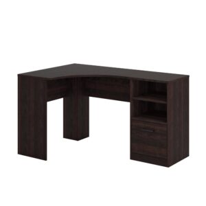 Maximize the space in your home office or workspace with this corner desk from the Beginnings® collection. The spacious tabletop surface of this computer desk with drawer provides you with ample amount of room for all your must-have desk essentials and more – laptop