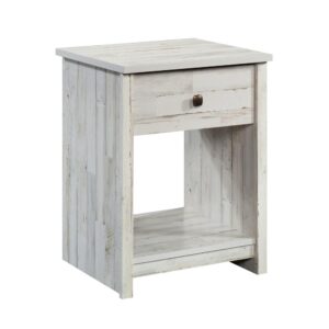 look no further than the country chic design of the River Ranch® nightstand. This nightstand with drawer features a storage drawer with metal runners and safety stops to hold your bedside essentials like the TV remote