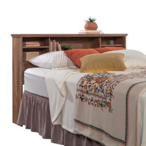 Add storage and display space and make a statement with this full/queen headboard from the River Ranch® collection.  This queen bookcase headboard attaches to a full or queen size bed frame