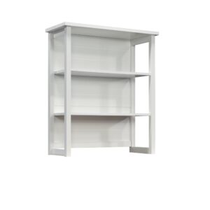 Add some extra style and open display storage to your home office or workspace with this library hutch from the Cottage Road® collection. This cottage-inspired 2-shelf hutch has open end panels and features two fixed shelves that are ideal for display. It makes a great spot for storing all your office essentials like books and binders or for displaying home décor items