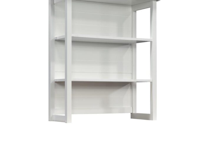 Add some extra style and open display storage to your home office or workspace with this library hutch from the Cottage Road® collection. This cottage-inspired 2-shelf hutch has open end panels and features two fixed shelves that are ideal for display. It makes a great spot for storing all your office essentials like books and binders or for displaying home décor items