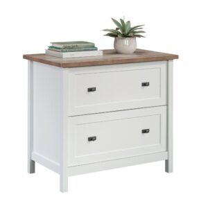 Keep your most important documents organized and easy to find with this 2-drawer lateral file cabinet from the Cottage Road® collection. This office filing cabinet features a durable