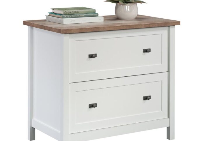 Keep your most important documents organized and easy to find with this 2-drawer lateral file cabinet from the Cottage Road® collection. This office filing cabinet features a durable