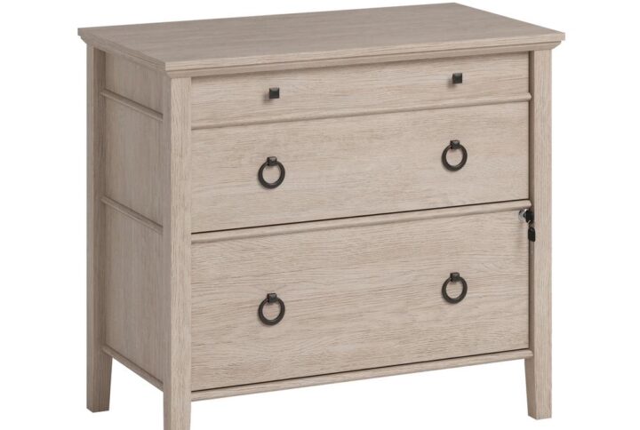 Bring simple timeless charm to any room in your home with this 2-drawer lateral file cabinet from the East Adara™ collection. The top surface of this lateral file cabinet is large enough for a lamp