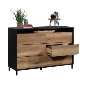 Begin every day relaxed and refreshed with the minimalist look of the 6-drawer dresser from the Acadia Way® collection. This modern bedroom dresser features six large drawers on metal runners and safety stops