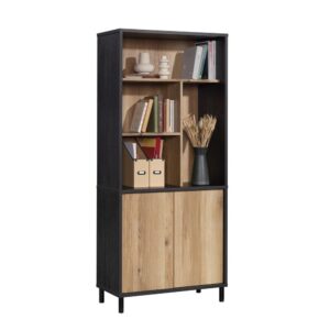 allowing you to customize this 5-shelf bookcase to fit large books