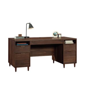 mid-century modern executive desk from the Clifford Place collection. With the clean lines and organic color that were a staple in mid-century design