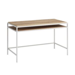 Working from home never looked so good. This writing desk from the Nova Loft® collection gives you a spacious workspace for any project—from working from home to writing out the grocery list. This writing table features a large top surface with enough space for your computer