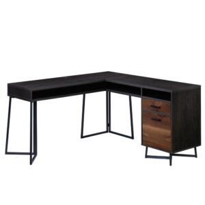 For an L-shaped desk with some flair