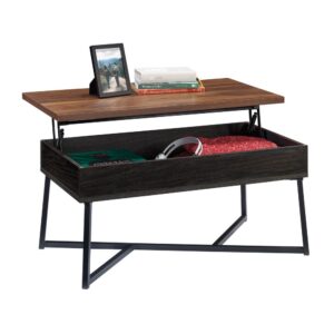 Create a beautiful centerpiece in your living room with an industrial-inspired lift-top coffee table from the Canton Lane® collection. This coffee table with lift-top features a spacious