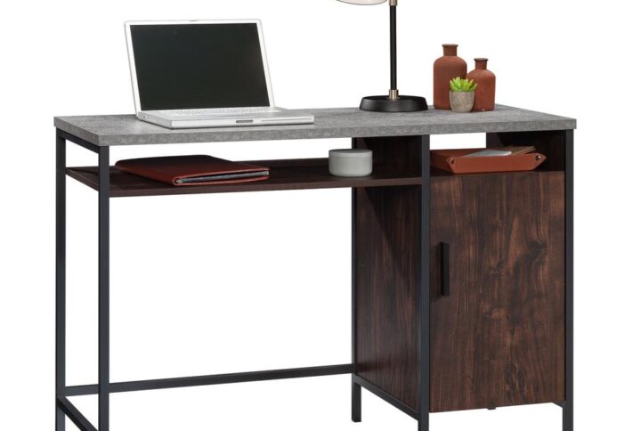 Your office space deserves to look as stylish as the rest of your home. Add an industrial style to your home office with this single pedestal desk from the Market Commons® collection. This computer desk with storage offers a spacious top surface with room for all your desk essentials like folders