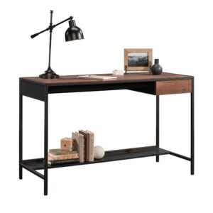 Jot down your thoughts or get started on your next big project all while adding a beautiful touch of style to your home with this writing desk with drawer from the Boulevard Café collection. This writing desk with storage features a spacious top surface that provides you with the ideal amount of room for all your desktop essentials like your laptop