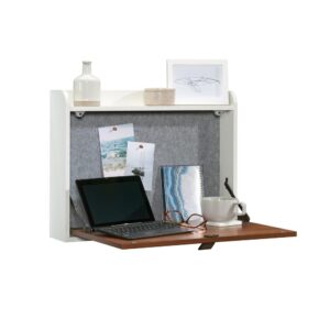 Is limited space in your home bringing you down? Not for long! Create the convenient spot you need to work on projects or write out your bills without having to take up a huge amount of space in your home with this wall desk from the Anda Norr® collection. This floating desk features a space-saving design that offers versatile placement throughout any room in your home – the guest room