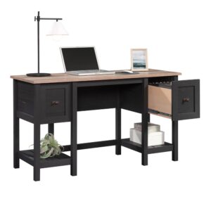 Transform your office space to a modern oasis with this desk from the Cottage Road® collection. The spacious table-top surface of this double pedestal desk offers ample amount of room for all your must-have office items – laptop