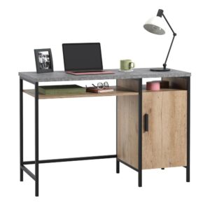 you need the perfect place to do so. Create a work area that you are excited to sit down to with this home office desk with storage from the Market Commons® collection. This computer desk with cubby shelf offers a spacious top surface that provides you with the ideal amount of space for your laptop