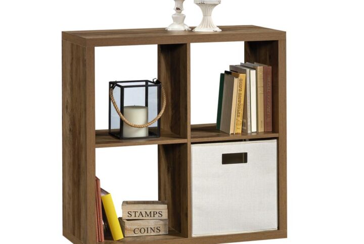 Versatile storage space is a must-have in your home. Create a solution for all your storage woes with the simplistic style and design of this 4-cube organizer from the Sauder Select collection. This storage bookcase features four spacious cubbyholes that provide you with all the room you need to store and display a variety of different items like your collection of novels