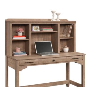 this hutch for desk can attach to Credenza 431437 or Writing Desk 431407 for a completed look that enhances the traditional country aesthetic of this office collection. Whether you use it as a writing desk hutch or office credenza hutch