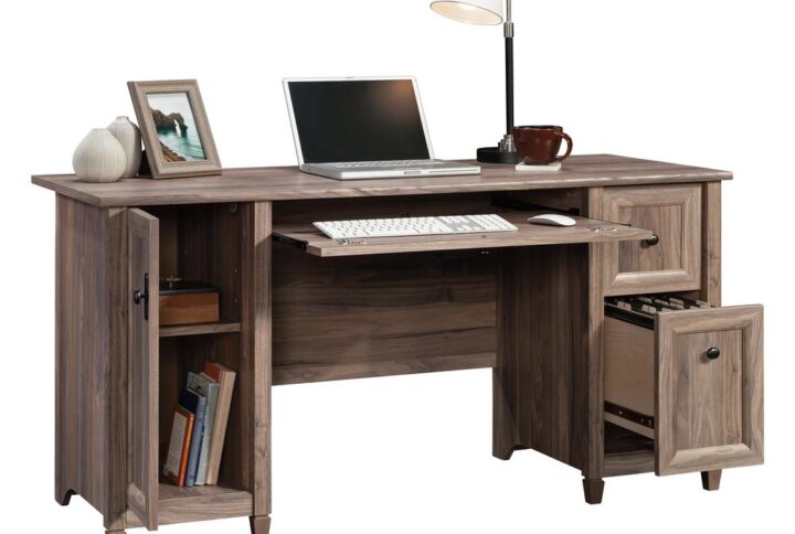 Give your home office or workspace a fresh new look with this computer desk from the Edge Water® collection. The spacious desk top surface of this home office desk provides you with ample amount of room for all your must-have essentials – a laptop or computer