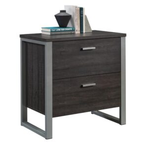 Looking to add convenient storage without having to sacrifice on style? We've got just what you need! Create the storage options you need while adding the style that you love with this 2-drawer lateral file cabinet from the Rock Glen® collection. This lateral filing cabinet features two large storage drawers with full extension slides that accommodate letter or legal size hanging files so you can keep all your important documents organized. The interlocking  mechanism allows only one drawer to open at a time for added safety precautions. This 2-drawer filing cabinet has a spacious top surface that makes a great place to store and display a variety of different items like an accent lamp