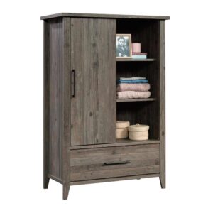 Running out of storage for your clothes? Create the additional storage space that your home needs without having to sacrifice on the style that you love with this wardrobe armoire from the Summit Station® collection. This wardrobe cabinet features a sliding door so you can display the best and hide the rest