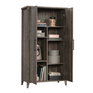 Rejoice in stylish storage solutions with this two door storage cabinet from the Summit Station® collection. This double door storage cabinet features a hidden storage area that provides a spacious area for you to stow away a variety of different items: jeans