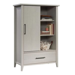 It's time to contain that clutter and chaos that you have lying around your home! Store and organize all your stuff while adding a charming touch of style to any room with this wardrobe armoire from the Summit Station® collection. Behind its large